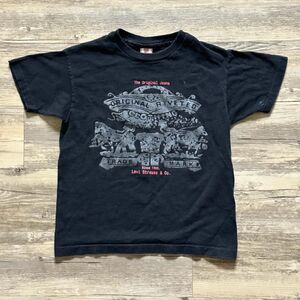 Vintage Levi's The Original Jeans Logo T-Shirt Size Small Women's Single Stitch